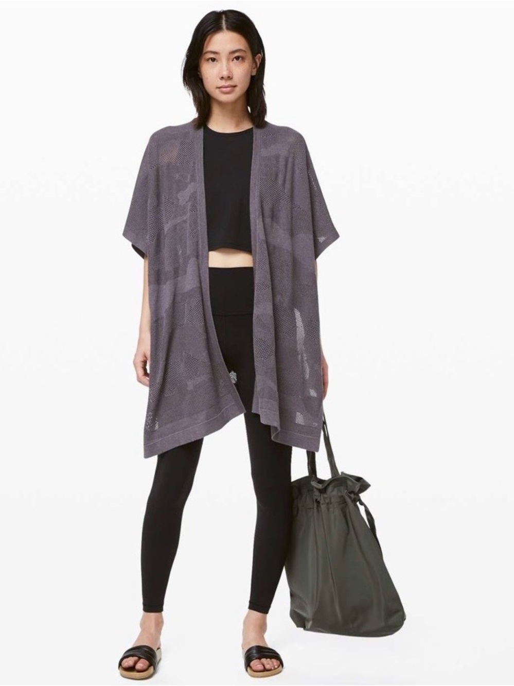 Lululemon Find Your Light Wrap Heathered Moonwalk OS